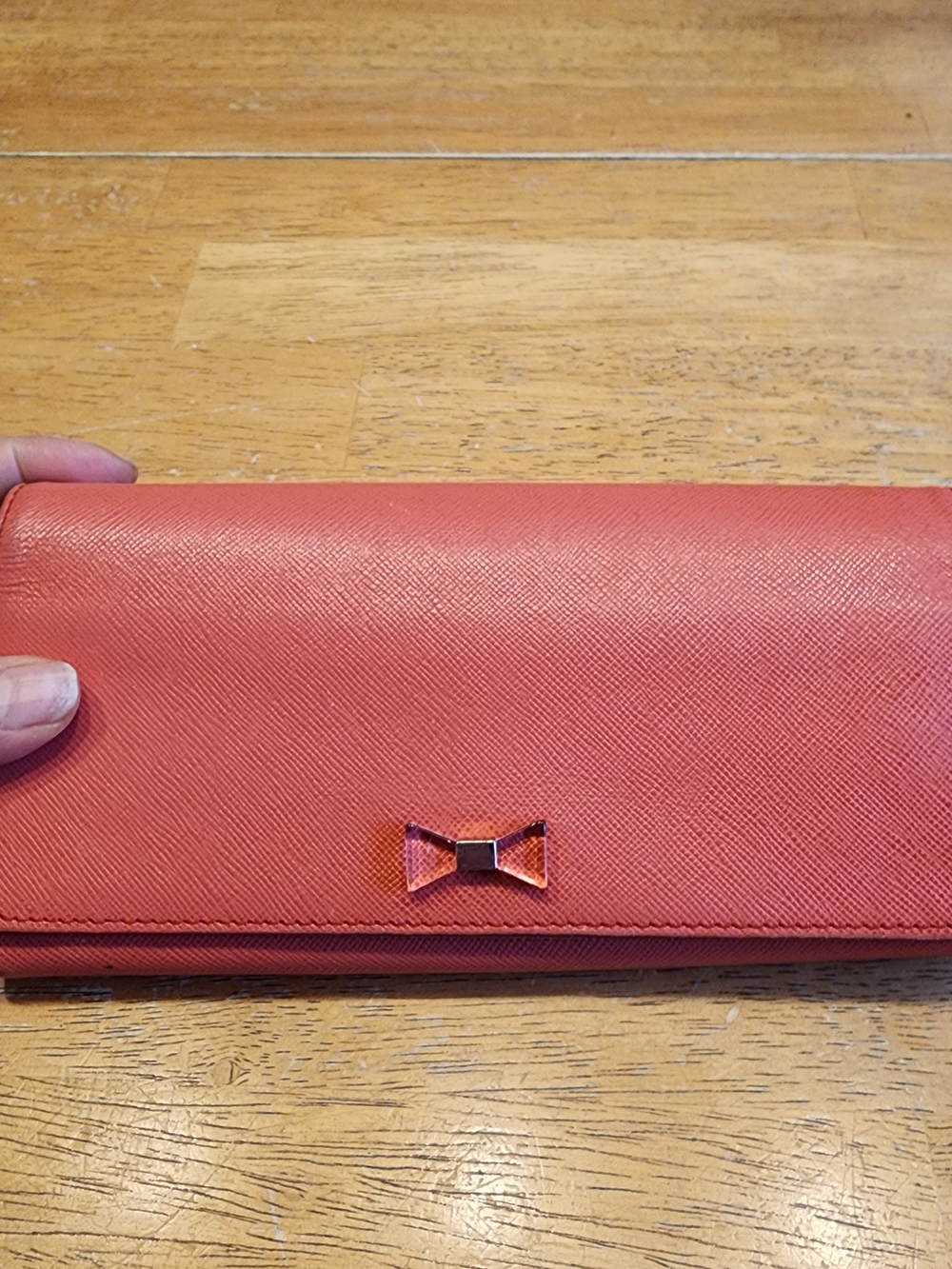 Anteprima Saffiano leather long continental flap wallet